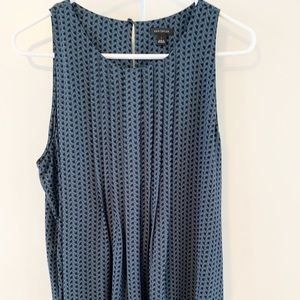 Ann Taylor Pleated Sleeveless Blouse